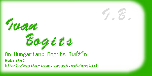 ivan bogits business card